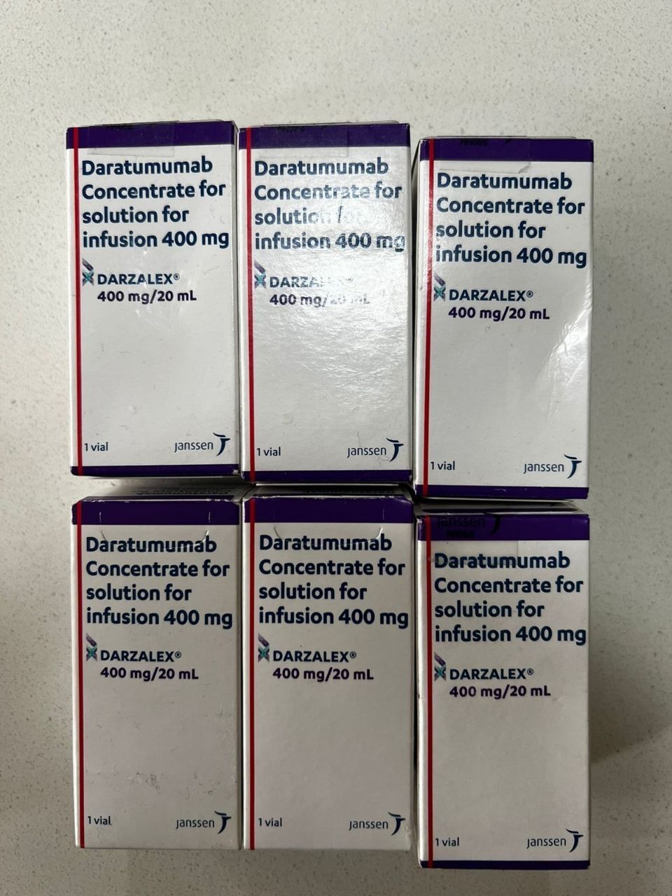 💉 دارزالکس داراتوموماب ۴۰۰ میلی‌گرم در ۲۰ میلی‌لیتر 💉