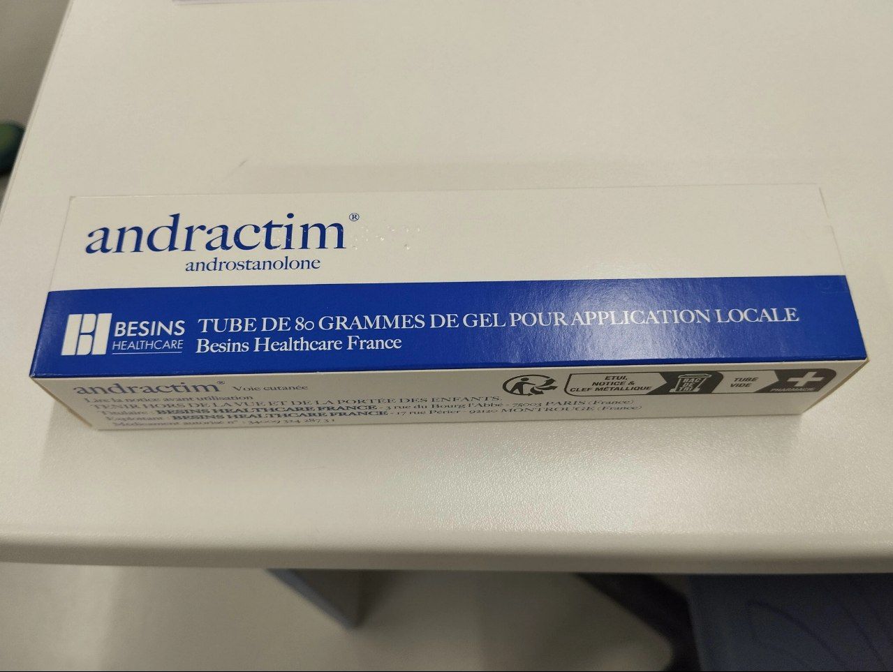💊 ژل آندرکتیم آندروستانولون ۲.۵٪ ۸۰ گرم 💊