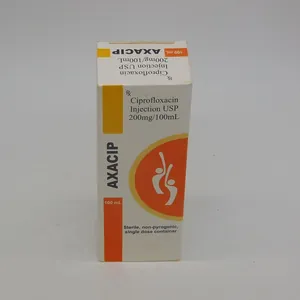 💉 تزریق آکساسیپ سیپروفلوکساسین ۲۰۰ میلی‌گرم/۱۰۰ میلی‌لیتر 💉