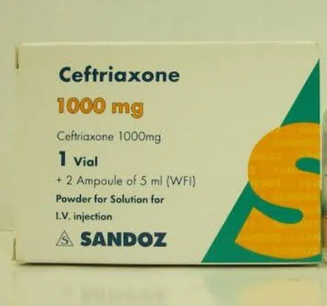 💉 پودر سفتریاکسون ۱۰۰۰ میلی‌گرم 💉