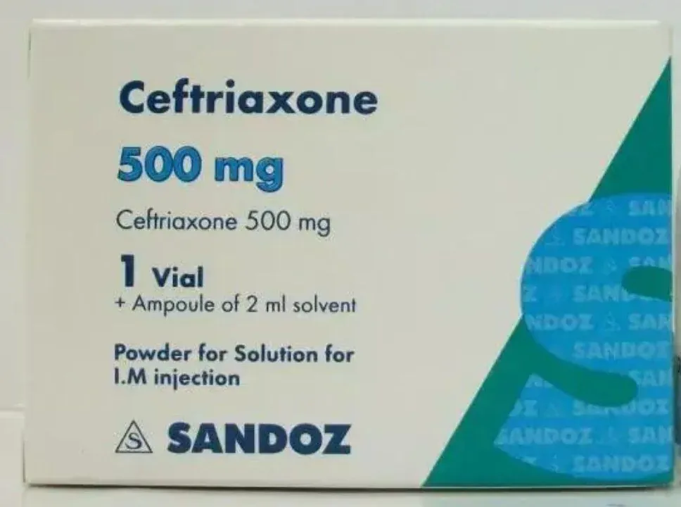 💉 پودر سفتریاکسون ۵۰۰ میلی‌گرم 💉