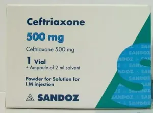 💉 پودر سفتریاکسون ۵۰۰ میلی‌گرم 💉