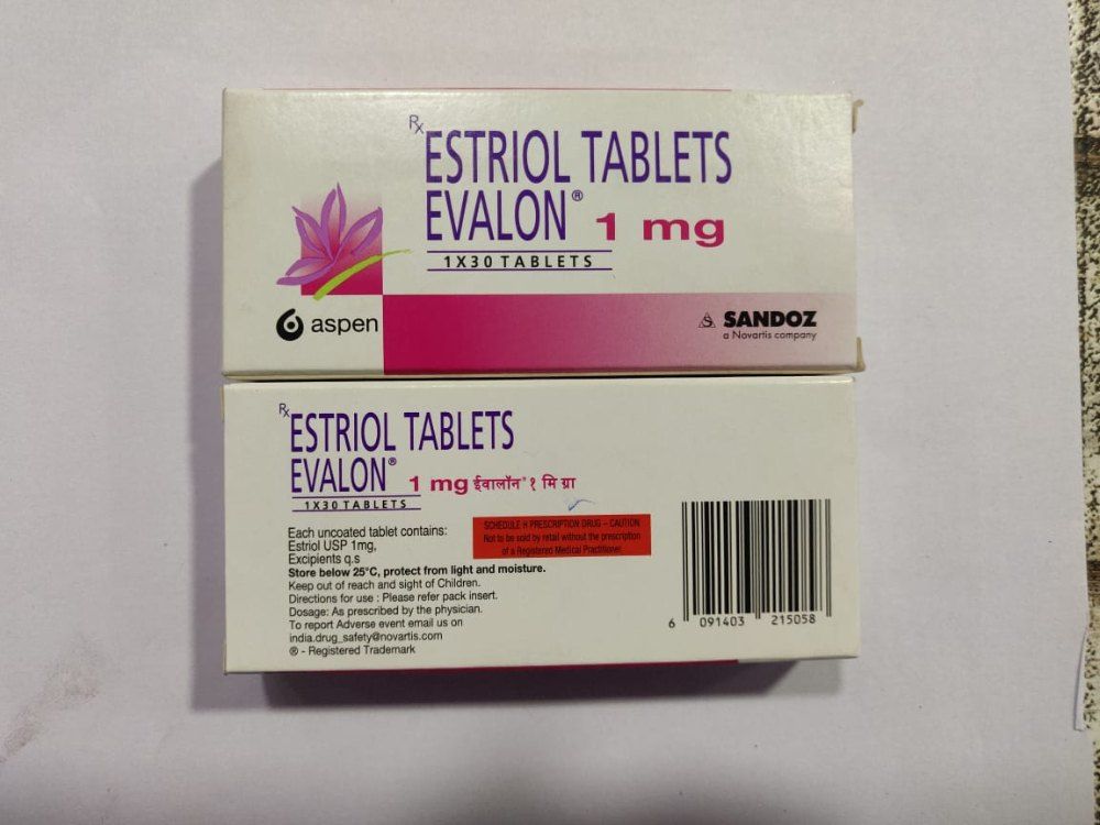 💊 قرص اِوالون ۱ میلی‌گرم استریول 💊