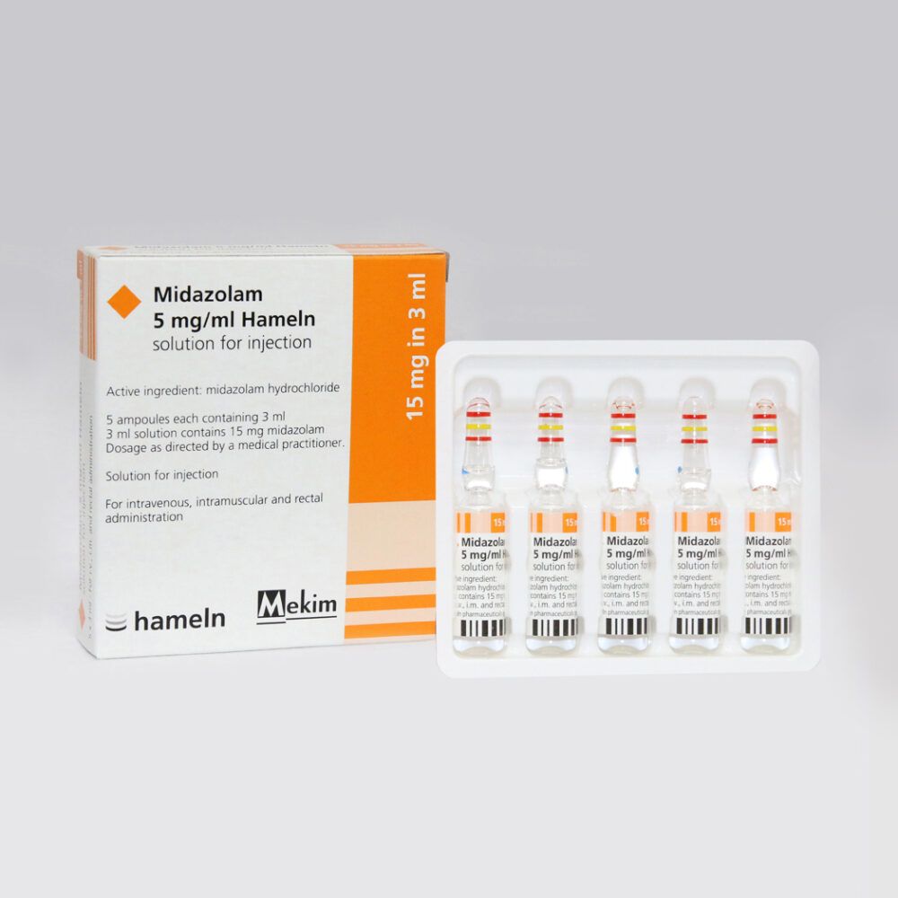 💉 میدازولام هملن ۵ میلی‌گرم/میلی‌لیتر 💉