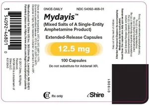 Mydayis 12.5mg Extended-Release Capsules