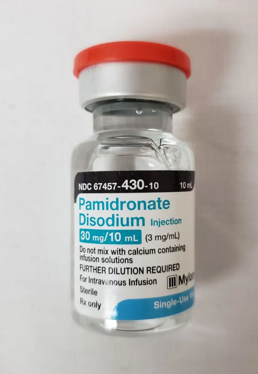 💉 پامیدرونات دی‌سدیم ۳۰ میلی‌گرم/۱۰ میلی‌لیتر 💉