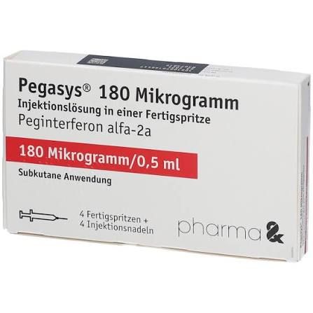 💉 پگاسیس ۱۸۰ میکروگرم/۰.۵ میلی‌لیتر (بسته ۴ عددی) 💉
