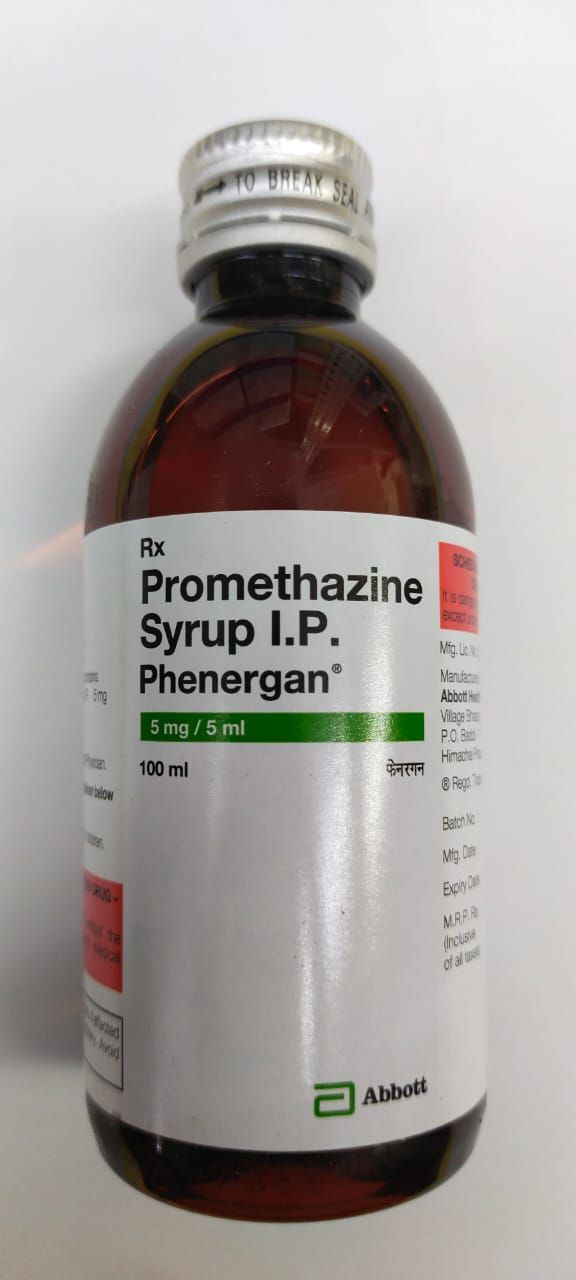 💊 شربت فنرگان پرومتازین ۵ میلی‌گرم در ۵ میلی‌لیتر - ۱۰۰ میلی‌لیتر 💊