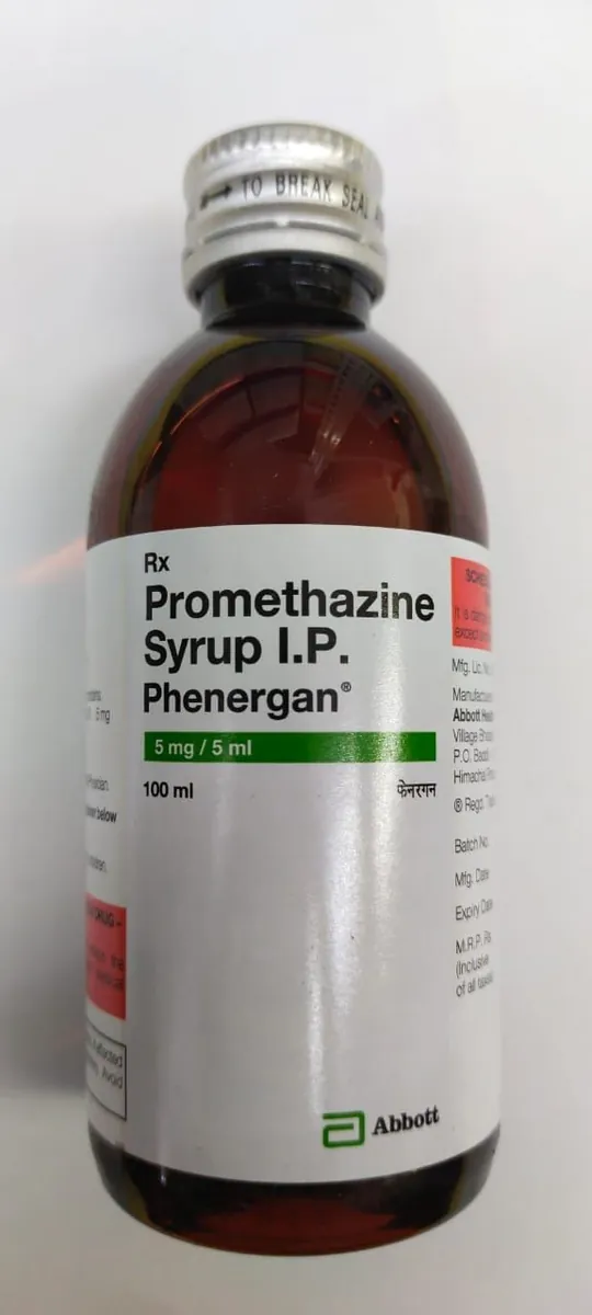 💊 شربت فنرگان پرومتازین ۵ میلی‌گرم در ۵ میلی‌لیتر - ۱۰۰ میلی‌لیتر 💊