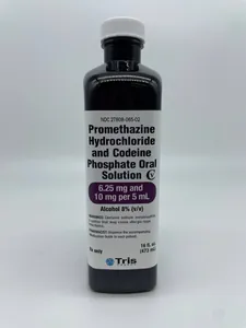 💊 Tris Pharma Promethazine HCl + Codeine Phosphate Oral Solution 6.25 mg/10 mg per 5 ml - 473 ml 💊